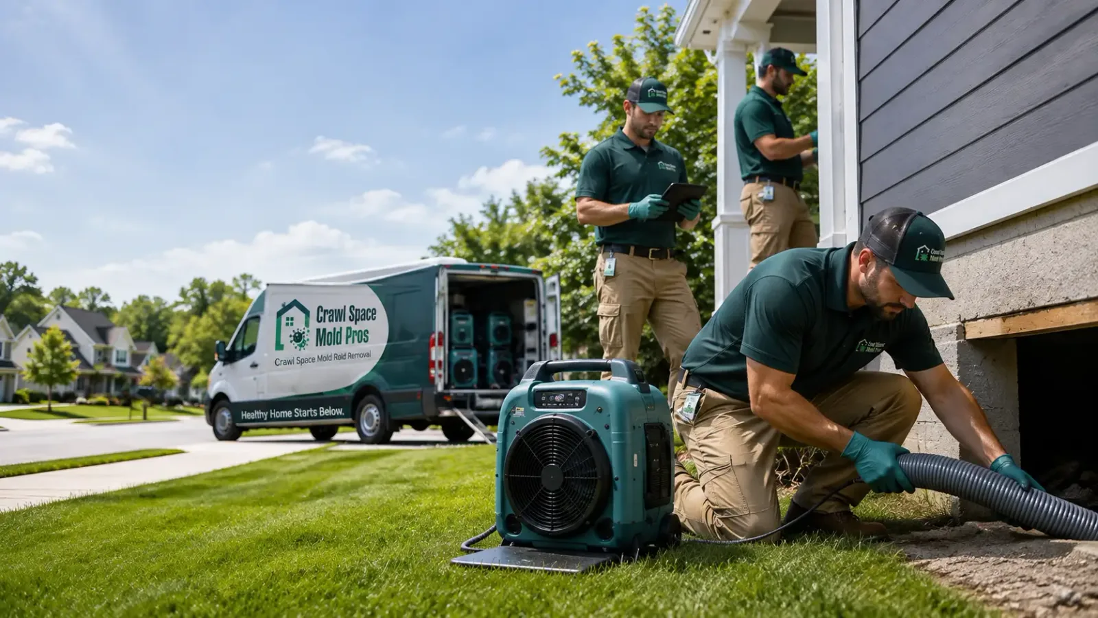 Crawl Space Mold Removal in Dunstable, MA